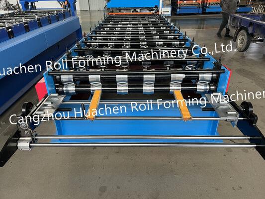 Máquina para la fabricación de paneles de techo ondulados de metal totalmente automática Máquina para la fabricación de azulejos