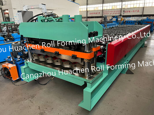 Máquina de moldeado de perfiles de techo de chapa metálica de acero corrugado