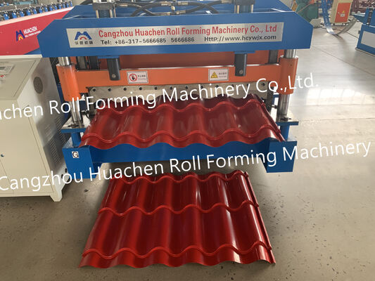 Máquina de moldeado de láminas para techos de tejas de acero para materiales de construcción