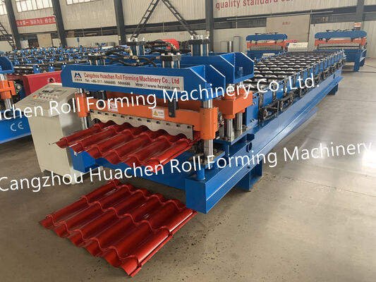 Máquina de moldeado de láminas para techos de tejas de acero para materiales de construcción