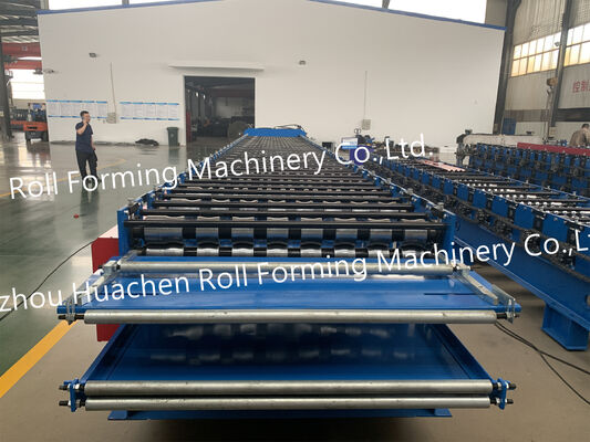 Máquina de moldear en rollo de doble capa para tejas de techos