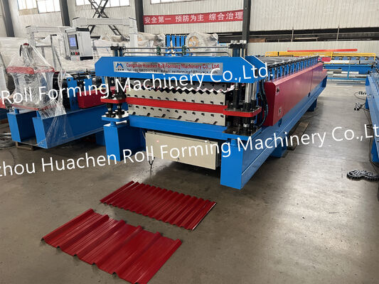 Máquina de fabricación de paneles de techo de chapa de acero de alta calidad / Máquina de formación de azulejos vidriados de doble capa