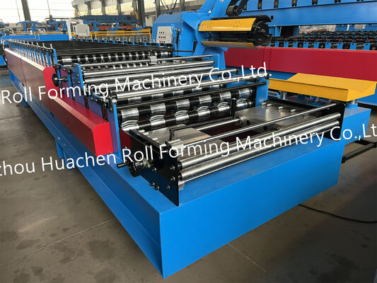 Máquina de fabricación de paneles de techo de chapa de acero de alta calidad / Máquina de formación de azulejos vidriados de doble capa