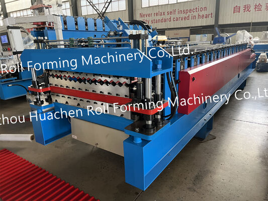 Máquina de fabricación de paneles de techo de chapa de acero de alta calidad / Máquina de formación de azulejos vidriados de doble capa