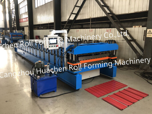 Máquina formadora de rollos de techo corrugado Maquinaria formadora de rollos de cartón corrugado usada para uso en láminas para techos y pisos de baldosas