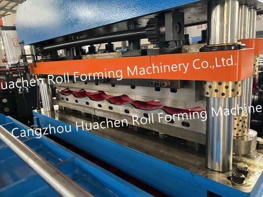 Máquina para formar paneles de techo de azulejos de color en forma de onda / Máquina de fabricación de azulejos de doble capa