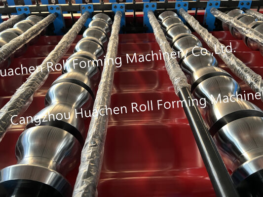 Máquina para la fabricación de placas de hierro de color laminadas de azulejos vidriados ondulados - máquina de moldeado de doble capa