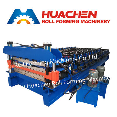 Fabricación de tejas de acero de color polaco / Fabricación de paneles de techo - Máquina de moldeado laminada en frío de doble capa