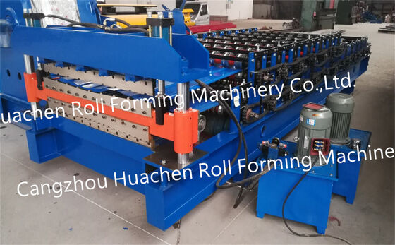 Fabricación de tejas de acero de color polaco / Fabricación de paneles de techo - Máquina de moldeado laminada en frío de doble capa