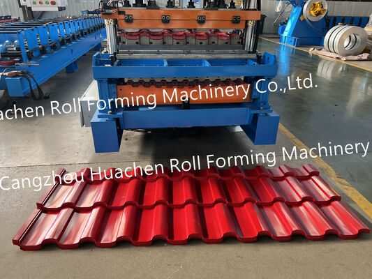 Máquina para fabricar tejas de chapa metálica trapezoidal, máquina para fabricar tejas, máquina formadora de láminas para tejas