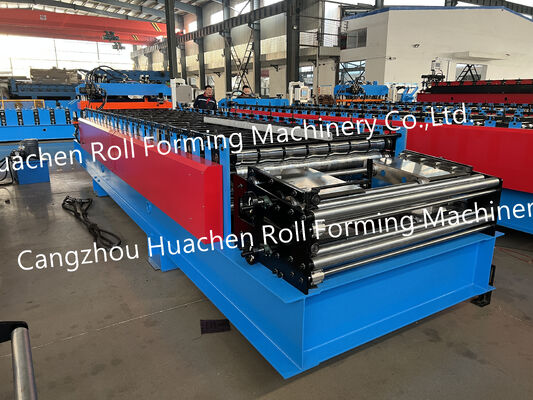 Máquina formadora de rollos de tejados corrugados de conformado en frío de tejados de acero de tejas corrugadas