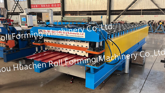 Máquina de moldeado de rodillos de techo de doble capa Ibr & Step Tile Sheet Making Machine
