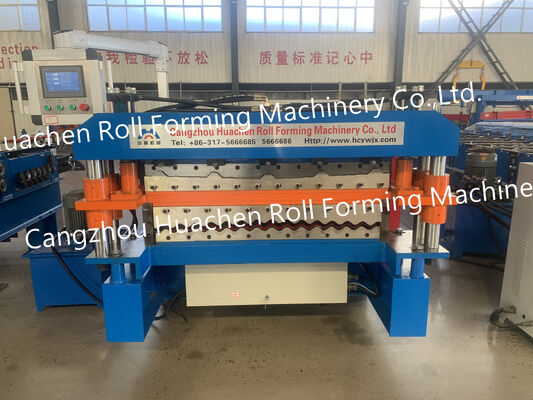 Presión de las baldosas vidriadas de las láminas corrugadas de la máquina de fabricación de rollos de la tecnología de formación