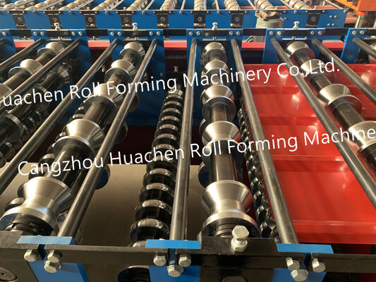 Presión de las baldosas vidriadas de las láminas corrugadas de la máquina de fabricación de rollos de la tecnología de formación