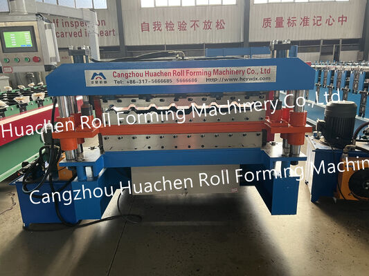 Máquina formadora de rollos de paneles de techo de láminas de acero para techos de metal