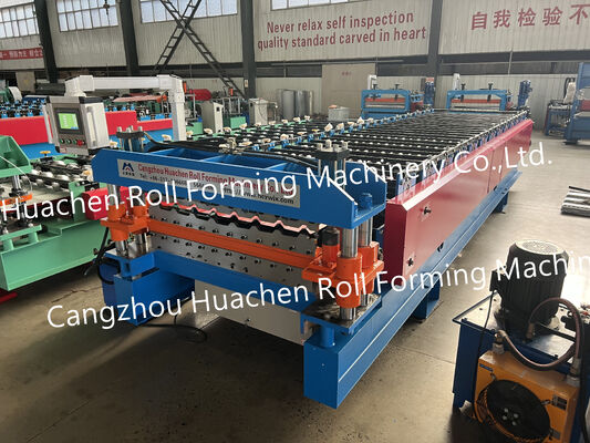 Máquina formadora de rollos de paneles de techo de láminas de acero para techos de metal