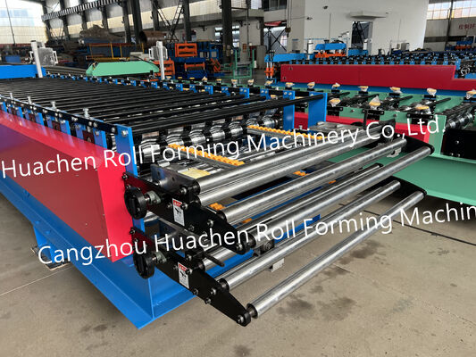Máquina formadora de rollos de paneles de techo de láminas de acero para techos de metal