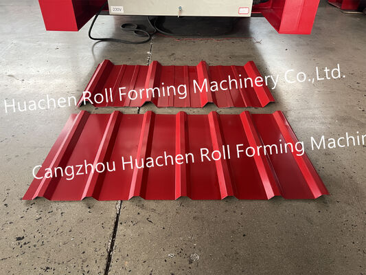 Máquina formadora de rollos de láminas de techo trapezoidales completamente automática para paneles de techo de metal