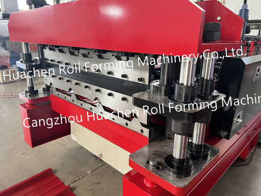 Máquina formadora de rollos de láminas de techo trapezoidales completamente automática para paneles de techo de metal