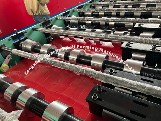 Máquina formadora de rollos de paneles de techo de láminas de acero para techos de metal
