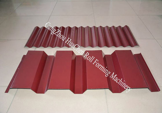 Rollo acanalado hoja de IBR que forma el rodillo del equipo que forma control del PLC de la máquina