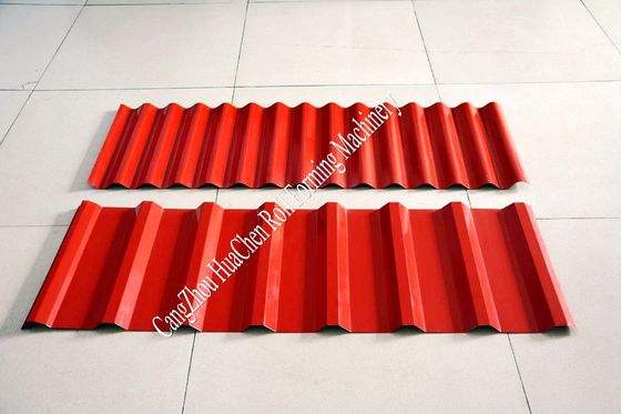 Coloree el rollo de la capa doble de la placa de acero que forma anchura de la máquina 1250m m