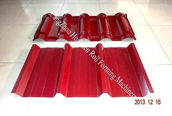 rollo modificado para requisitos particulares 440V de la capa doble del perfil del tejado que forma la máquina para el CE del tejado