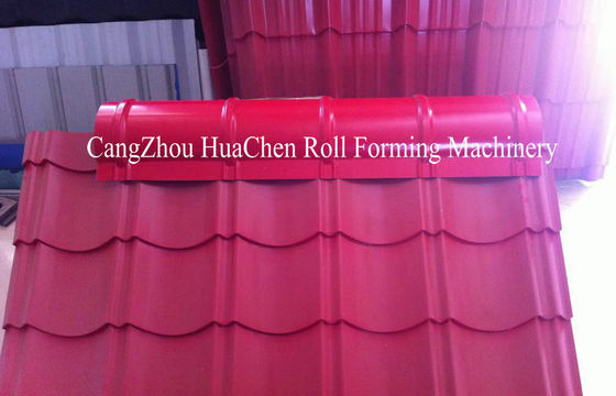 Rollo de acero de la teja del casquillo de Ridge del tejado de 15 rodillos que forma el CE de la máquina ISO