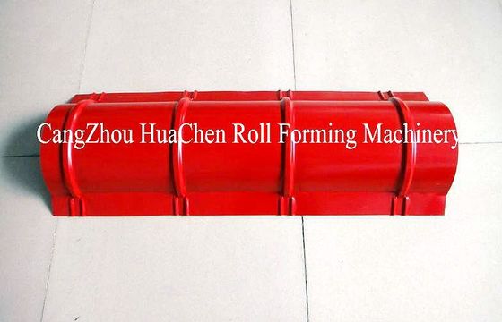 Rollo de acero de la teja del casquillo de Ridge del tejado de 15 rodillos que forma el CE de la máquina ISO