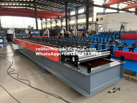 380v 3 Fase 50hz Roofing Sheet Roll Forming Machine para el espesor de 0,3-0,8 mm