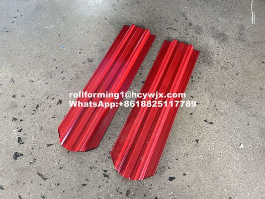 Máquina perfiladora de piquetes de valla con corte hidráulico, control PLC y espesor de material de 0,3-0,6 mm