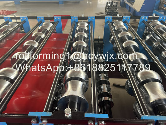 Rollo de la capa doble de la buena calidad que forma el rollo de la teja de la máquina/de tejado que forma las máquinas que llevan el acero