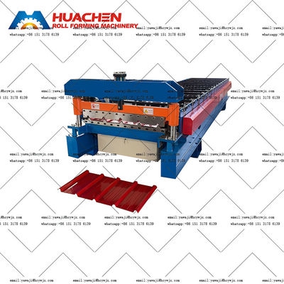 Máquina de moldeado de rodillos de techo de gran envergadura personalizable con diámetro de eje de 70 mm y voltaje de 3 fases de 380v 50Hz