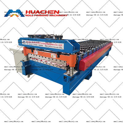 15 m/min Velocidad Gran Roof Roll Forming Machine para materiales de ancho de 1200 mm
