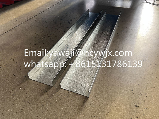 C Máquina de moldeado de rollo de purlin con interruptor fácil