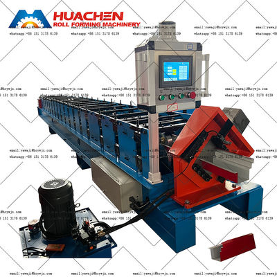 Rollo galvanizado del panel del tejado del canal de la techumbre de Ridge que forma anchura de la máquina 410m m