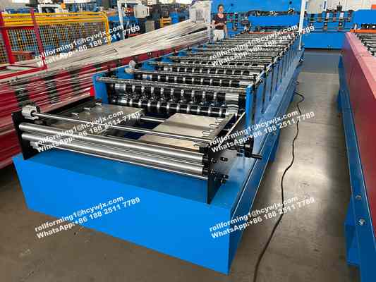 Silo de acero PPGI acanaló el rollo que formaba la máquina para la hoja del tejado de 0.7m m