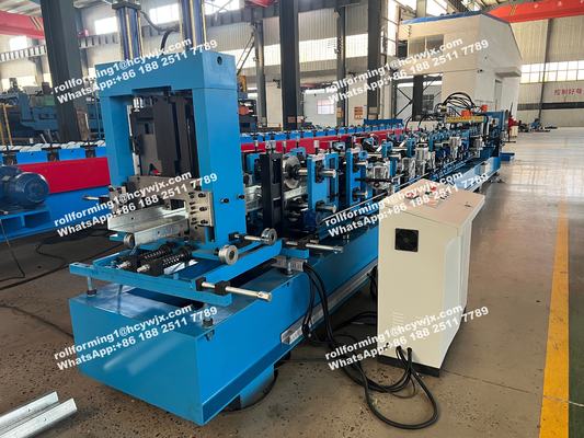 Máquina de moldeado de láminas de acero CZ Purlin para almacenamiento