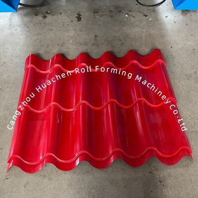 Estación de moldeo personalizada 13-22 Máquina de moldeo de rodillos de azulejos para techos metálicos con 380V de voltaje y 5,5+4KW de potencia para azulejos de acero de color