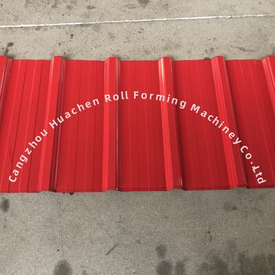 Máquina formadora de rollos de doble capa para paneles esmaltados con ancho de 1250 mm, velocidad de 15 m/min y material PPGI/GI