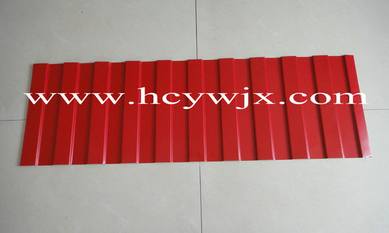 Rollo de alta velocidad azul del panel del tejado que forma la máquina/el rollo anteriores