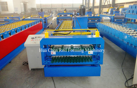 IBR y rollo acanalado de la capa doble que forman la máquina para la placa de acero con CE