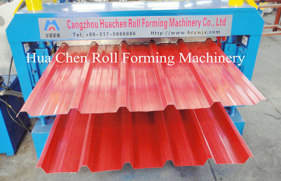 Formación del diámetro 76m m del eje de la máquina de la velocidad 8-12m/Min Double Layer Roof Forming