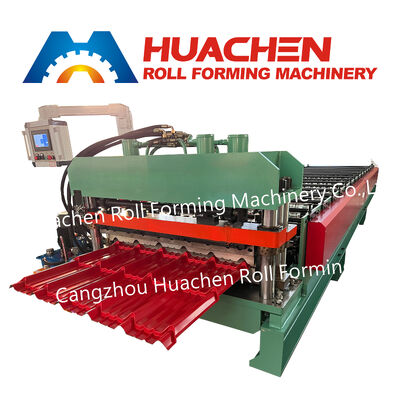 Rollo de tejas de acero que forma la máquina para fabricar láminas para techos de hierro corrugado para la venta