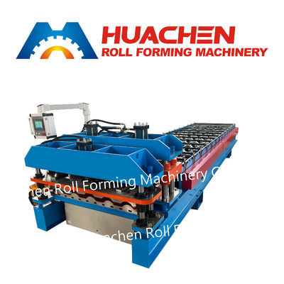 Máquina formadora de rollos de metal corrugado Hojas para techos de hierro corrugado que fabrican engranajes y rodamientos de alta productividad