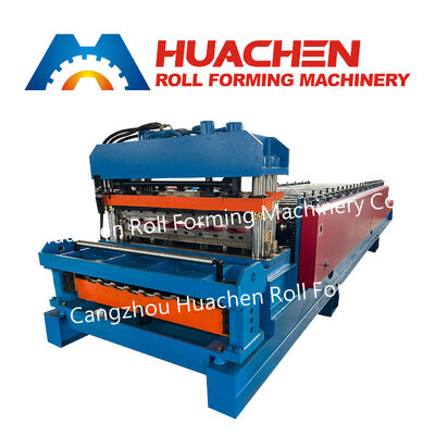 Máquina para formar paneles de techo de azulejos de color en forma de onda / Máquina de fabricación de azulejos de doble capa