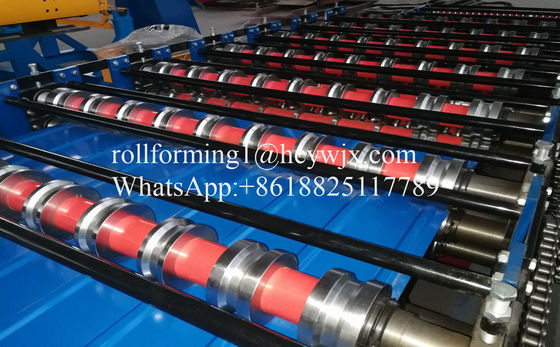 Rollo de la cubierta del doble del panel del tejado de IBR que forma la máquina TR18 TR26