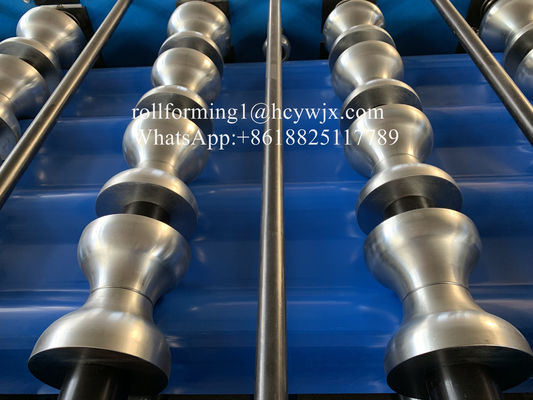 La teja esmaltada tejado del metal lamina la formación de la máquina con 5T el manual Decoiler