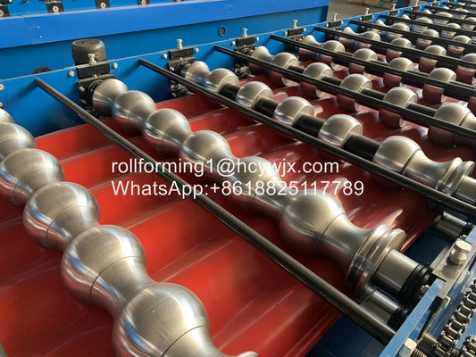 rollo esmaltado antigüedad de la teja del control del PLC 2m/Min que forma la máquina