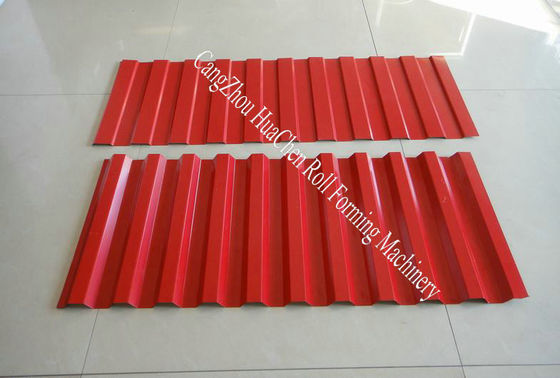 Rollo de acero coloreado de la techumbre de la capa doble del perfil de la pared del metal que forma control del PLC de la máquina